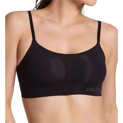 дамско,бельо,дамски,бикини,и,танкини,dkny,seamless,litewear,bra,black,(black)