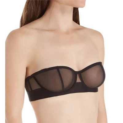 дамско,бельо,дамски,бикини,и,танкини,dkny,sheers,convertible,strapless,bra,black,(black)