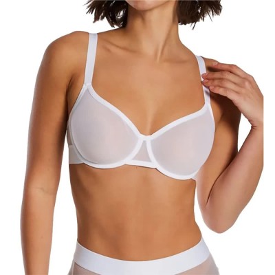 дамско,бельо,дамски,бикини,и,танкини,dkny,sheers,unlined,demi,bra,white,(white)