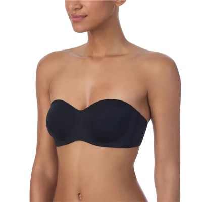 дамско,бельо,дамски,бикини,и,танкини,dkny,unlined,strapless,dk4009,bra,black,(black)