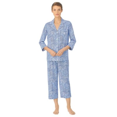 пижама,дамски,пижами,lauren,bingham,long,sleeve,pyjama,blue,(blue)