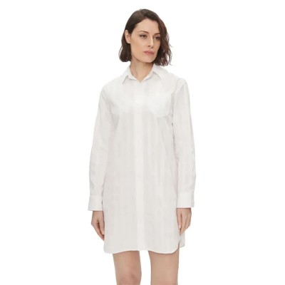 дамски,пижами,lauren,long,sleeve,nightgown,white,(white)