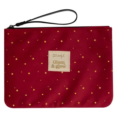 несесер,тоалетни,принадлежности,mr,wonderful,glam,&,glow,maroon,wash,bag,red,(maroon)