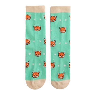 чорапи,мъжки,чорапи,дамски,чорапи,mr,wonderful,red,panda,socks,green,(orange)