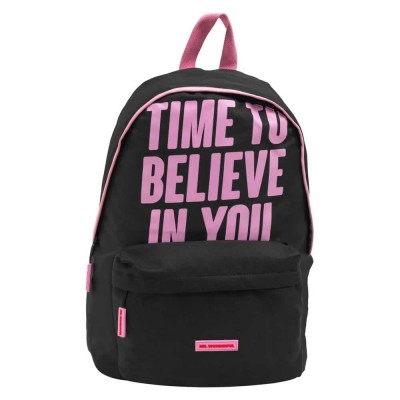 раница,раници,mr,wonderful,time,to,believe,in,you,backpack,black,(pink)