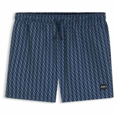 бански,гащета,мъжки,бански,костюми,boss,vibe,10261220,swimming,shorts,blue,(navy)