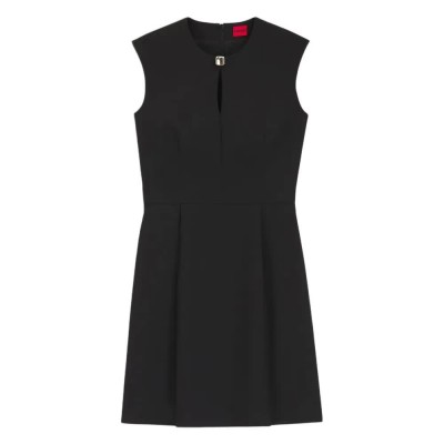 рокля,дамски,поли,и,рокли,hugo,kalene,10248776,red,sleeveless,short,dress,black,(black)
