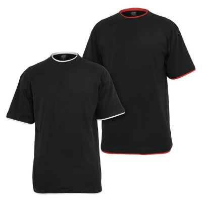 тениска,мъжки,тениски,дамски,тениски,urban,classics,tb029b,short,sleeve,t,shirt,2,units,black,(black,white,black,red)