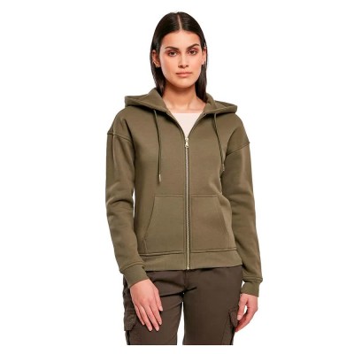 блуза,дамски,блузи,urban,classics,tb1982,full,zip,sweatshirt,green,(olive)