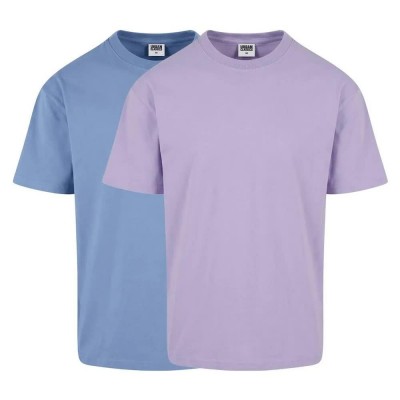 тениска,мъжки,тениски,дамски,тениски,urban,classics,tb8012a,short,sleeve,t,shirt,2,units,blue,purple,(powder,blue,lilac)