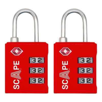 други,аксесоари,scape,travel,e0123,padlock,red,(red)