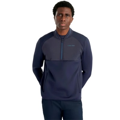 яке,мъжки,якета,дамски,якета,и,палта,calvin,klein,golf,greenside,1,2,zip,hybrid,bomber,jacket,blue,(navy)