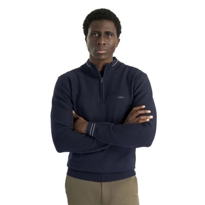 блуза,мъжки,пуловери,дамски,пуловери,calvin,klein,golf,jupiter,half,zip,sweater,blue,(navy)