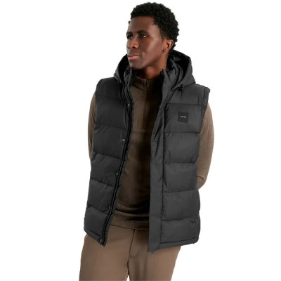 елек,мъжки,жилетки,calvin,klein,golf,vanta,hooded,puffa,vest,black,(black)