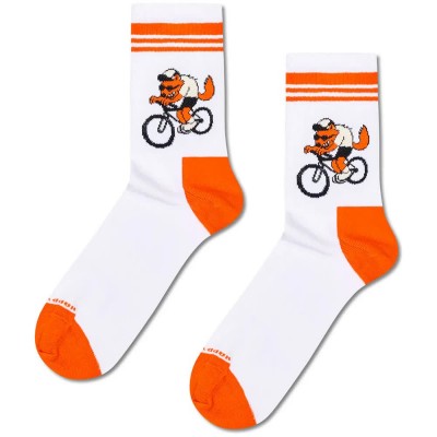 чорапи,мъжки,чорапи,дамски,чорапи,happy,socks,bike,wolf,sneaker,crew,socks,white,(white,orange)