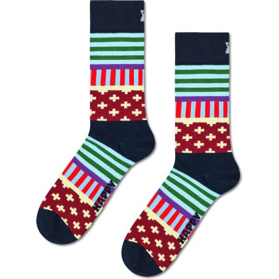 чорапи,мъжки,чорапи,дамски,чорапи,happy,socks,blocked,stripe,crew,socks,multicolor,(multicolor)
