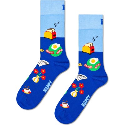 чорапи,мъжки,чорапи,дамски,чорапи,happy,socks,brunch,crew,socks,blue,(multicolor)