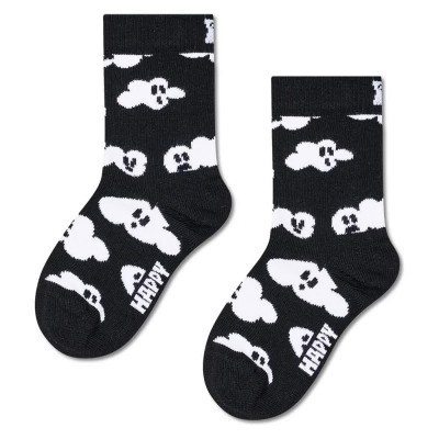 чорапи,мъжки,чорапи,дамски,чорапи,happy,socks,cloudy,ghost,crew,socks,black,(black,white)