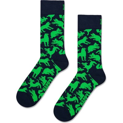 чорапи,мъжки,чорапи,дамски,чорапи,happy,socks,dog,crew,socks,green,(black,green)