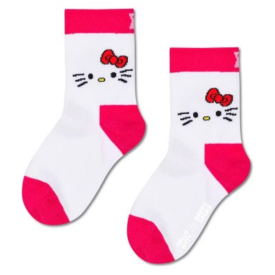 чорапи,мъжки,чорапи,дамски,чорапи,happy,socks,hello,kitty,face,crew,socks,white,(red,white)