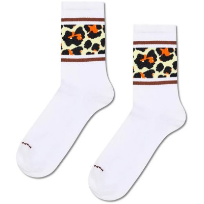 чорапи,мъжки,чорапи,дамски,чорапи,happy,socks,leo,stripe,sneaker,crew,socks,white,(white,multi)