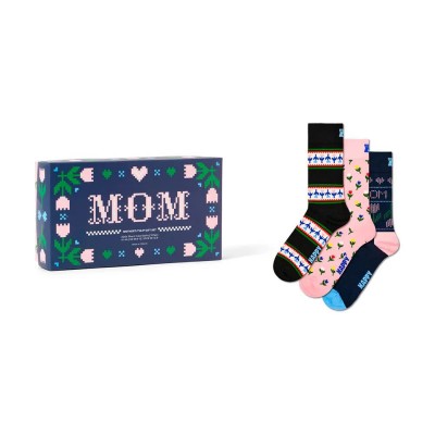 чорапи,мъжки,чорапи,дамски,чорапи,happy,socks,mother,tulip,gift,set,socks,3,pairs,multicolor,(multicolor)