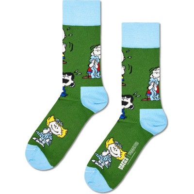 чорапи,мъжки,чорапи,дамски,чорапи,happy,socks,peanuts,happy,friends,crew,socks,green,(multicolor)