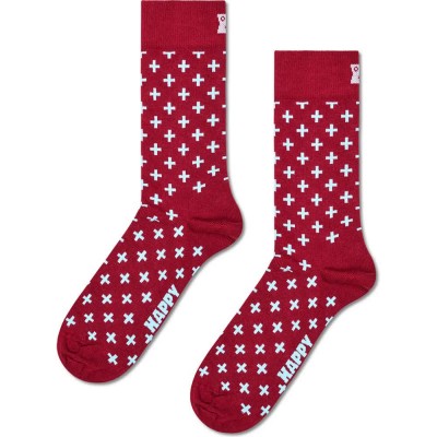 чорапи,мъжки,чорапи,дамски,чорапи,happy,socks,plus,crew,socks,red,(red,multi)