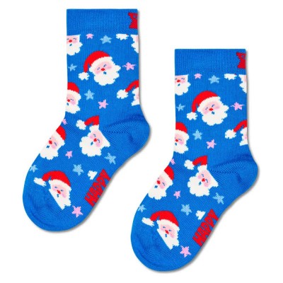 чорапи,мъжки,чорапи,дамски,чорапи,happy,socks,santa&star,crew,socks,blue,(multicolor)
