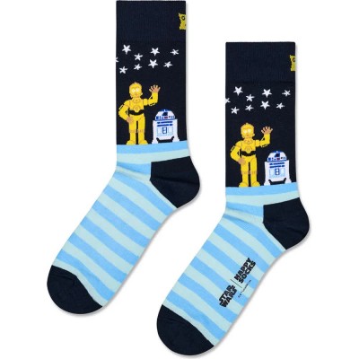 чорапи,мъжки,чорапи,дамски,чорапи,happy,socks,star,wars™,droid,friends,crew,socks,multicolor,(multicolor)