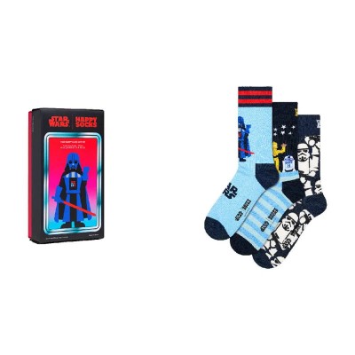чорапи,мъжки,чорапи,дамски,чорапи,happy,socks,star,wars™,gift,set,crew,socks,3,pairs,multicolor,(multicolor)