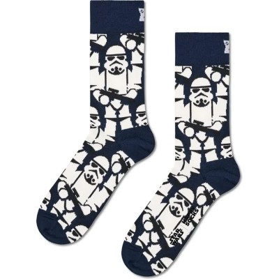 чорапи,мъжки,чорапи,дамски,чорапи,happy,socks,star,wars™,stormtroopers,crew,socks,black,(black,white)