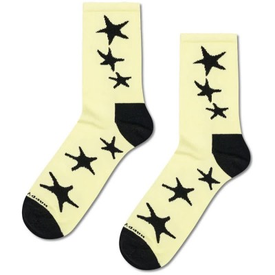чорапи,мъжки,чорапи,дамски,чорапи,happy,socks,stars,sneaker,crew,socks,yellow,(yellow,black)