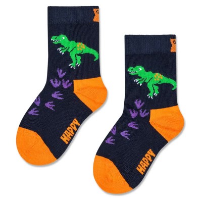 чорапи,мъжки,чорапи,дамски,чорапи,happy,socks,stomping,t,rex,crew,socks,blue,(multicolor)