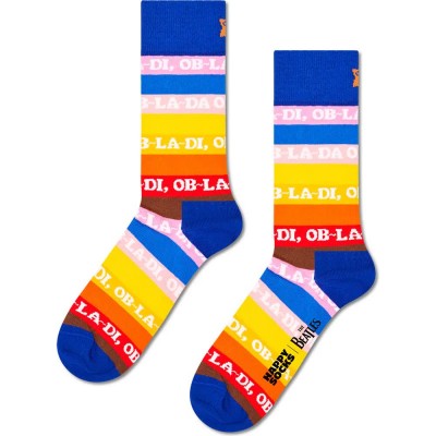 чорапи,мъжки,чорапи,дамски,чорапи,happy,socks,the,beatles,ob,la,stripe,crew,socks,multicolor,(multicolor)