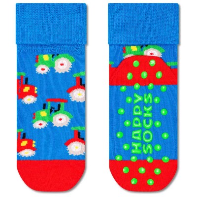 чорапи,мъжки,чорапи,дамски,чорапи,happy,socks,tractor,anti,slip,socks,blue,(multicolor)