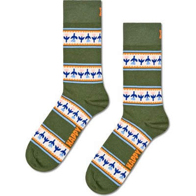 чорапи,мъжки,чорапи,дамски,чорапи,happy,socks,tulip,stripe,crew,socks,green,(green,multi)