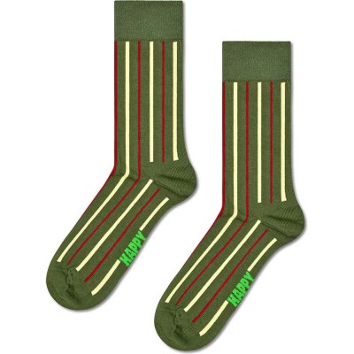 чорапи,мъжки,чорапи,дамски,чорапи,happy,socks,vertical,stripe,crew,socks,green,(green,multi)