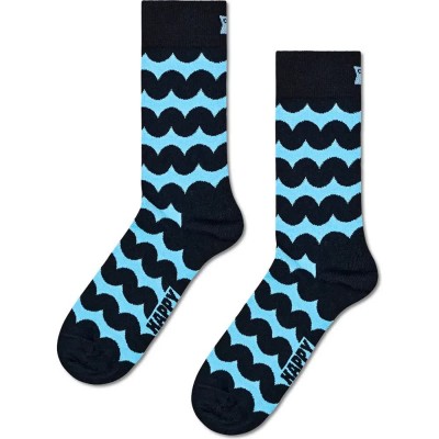 чорапи,мъжки,чорапи,дамски,чорапи,happy,socks,wobbly,stripe,crew,socks,black,(black,navy)