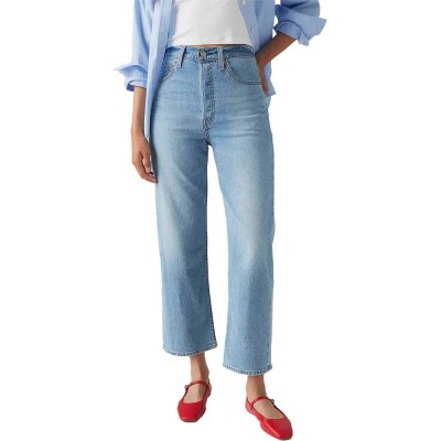 дънки,мъжки,панталони,дамски,панталони,levi´s,®,ribcage,straight,ankle,med,jeans,refurbished,blue,(cool,winner)