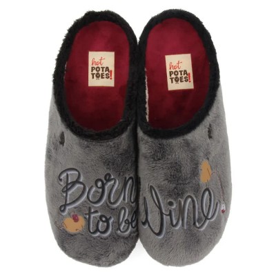пантофи,мъжки,пантофи,дамски,пантофи,hot,potatoes,hardegg,slippers,grey,(grey,gray)