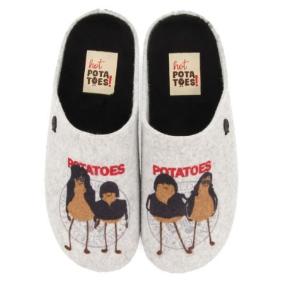 пантофи,мъжки,пантофи,дамски,пантофи,hot,potatoes,straffan,slippers,white,grey,(grey,gray)