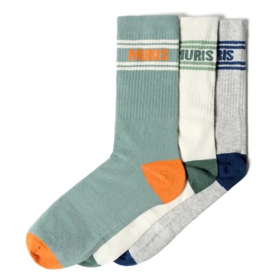 чорапи,мъжки,чорапи,дамски,чорапи,muris,brand,striped,short,socks,multicolor,(green,white,gray)