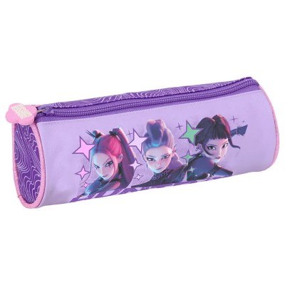 ученически,принадлежности,safta,k,pop,demon,hunters,battle,round,pencil,case,purple,(multicolor)