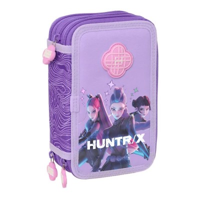 ученически,принадлежности,safta,k,pop,demon,hunters,battle,triple,pencil,case,37,pieces,purple,(multicolor)