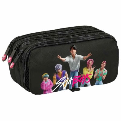 ученически,принадлежности,safta,k,pop,demon,hunters,saja,boys,pencil,case,black,(multicolor)