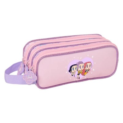 ученически,принадлежности,safta,k,pop,demon,hunters,triple,pencil,case,pink,(multicolor)