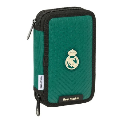 ученически,принадлежности,safta,real,madrid,2nd,equipment,26,27,double,pencil,case,29,pieces,green,(multicolor)