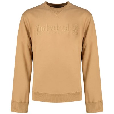 блуза,мъжки,пуловери,timberland,established,1973,embroidered,logo,bb,crew,sweatshirt,beige,(tannin)