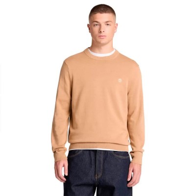 блуза,мъжки,пуловери,timberland,williams,river,cotton,crew,neck,sweatshirt,brown,orange,(tannin)